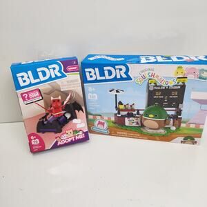 BLDR Squishmallows Avery Ball Game & BLDR Adopt Me! Dragon & Bat Wing Crib NEW